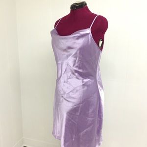 L AVON Lilac Silky Chemise Nightgown Lingerie